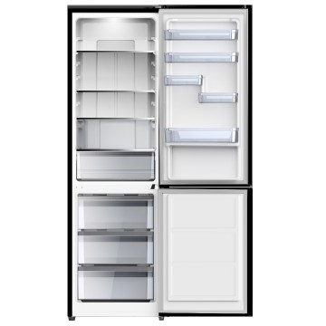 Princess Retro Ψυγειοκαταψύκτης 344lt Total NoFrost Υ195xΠ60xΒ65.8εκ. Μαύρος RCNE489BGL